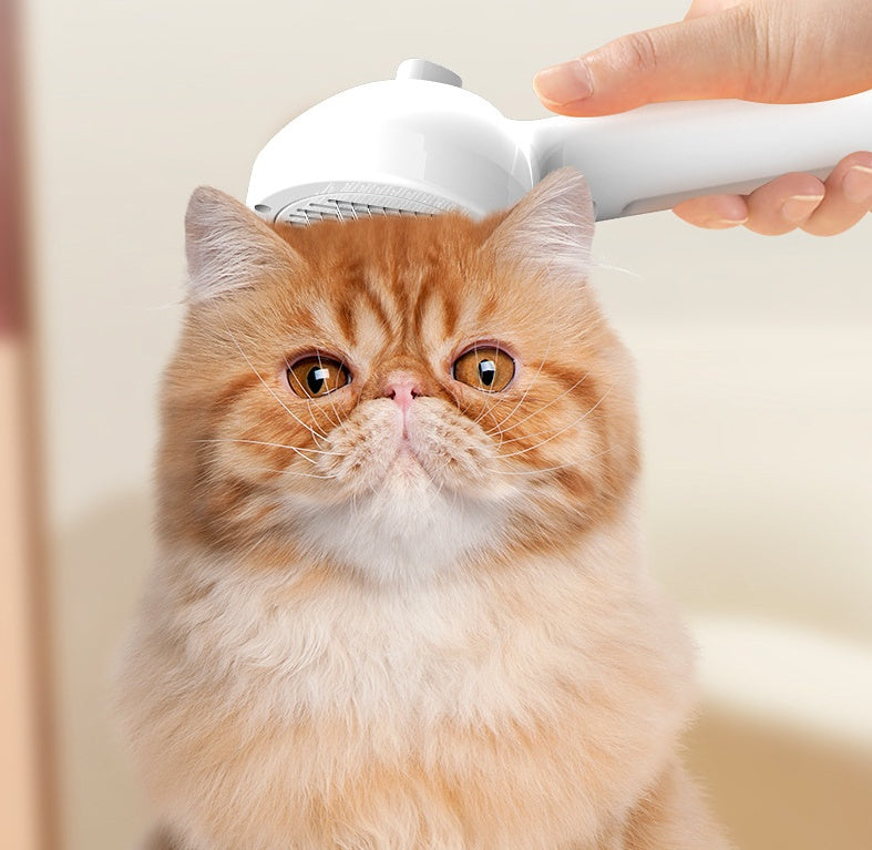Self-Cleaning Pet Grooming Comb with Mist Humidifier