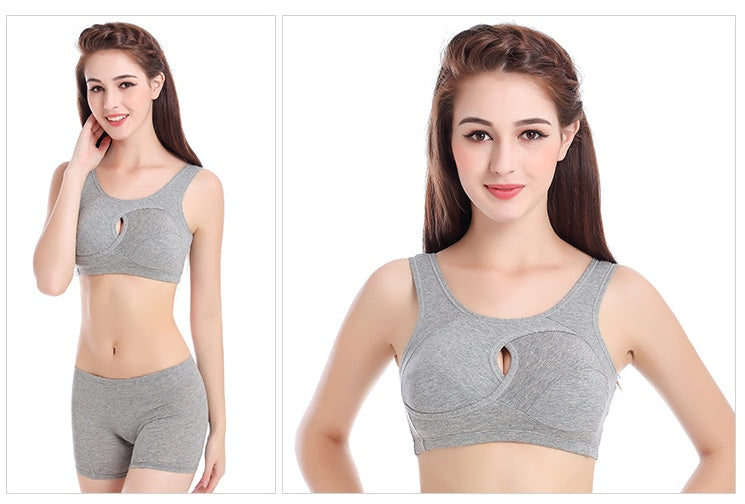 Cotton Anti-Expansion, Anti-Sag Support Bra