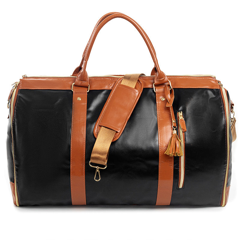 Foldable PU Leather Travel Duffel