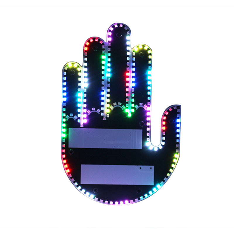 Car Finger Gesture Warning Lights