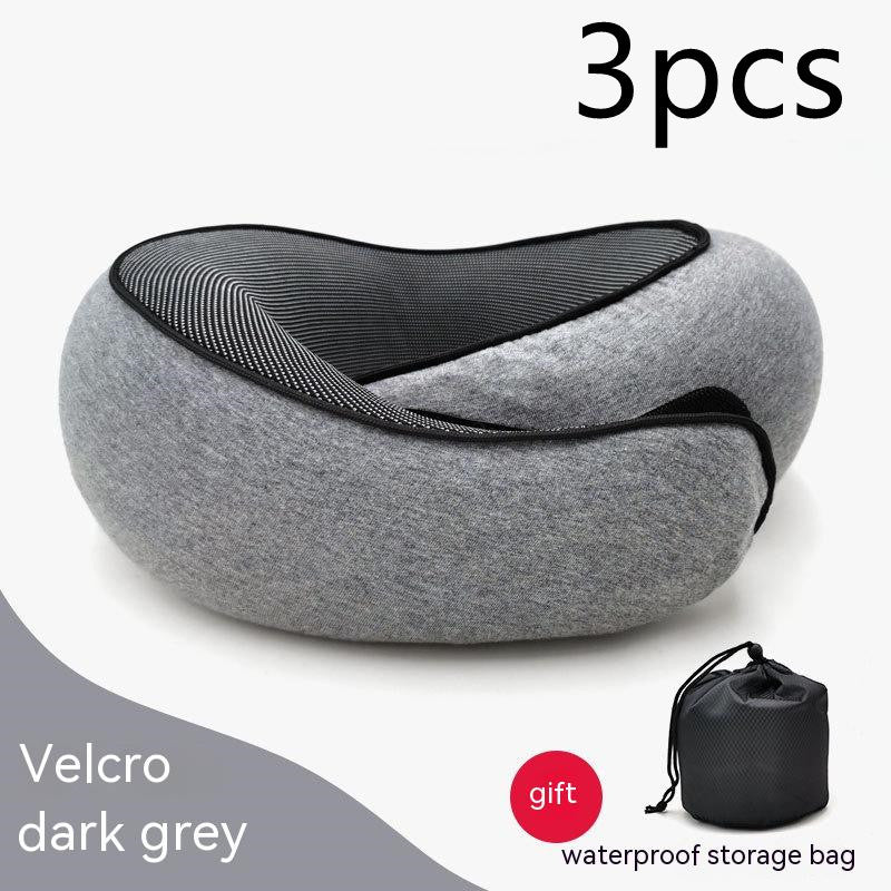 Travel Neck Pillow – Memory Foam U-Shaped Airplane Cushion