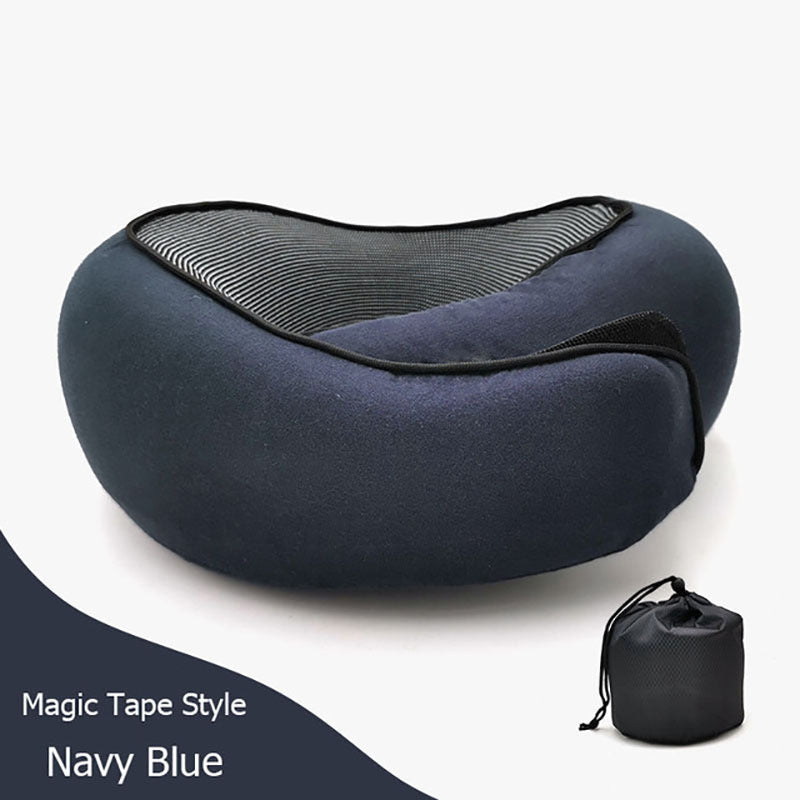 Travel Neck Pillow – Memory Foam U-Shaped Airplane Cushion