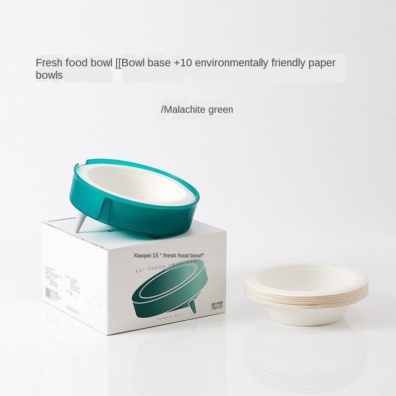 Eco-Friendly Cat & Dog Disposable Bowl Set with Holder