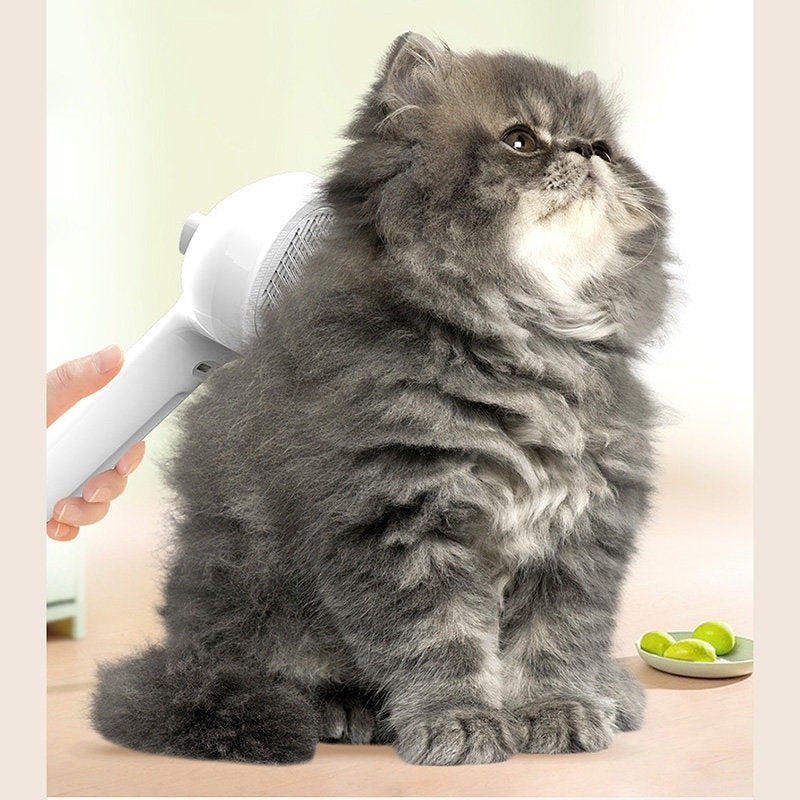 Self-Cleaning Pet Grooming Comb with Mist Humidifier