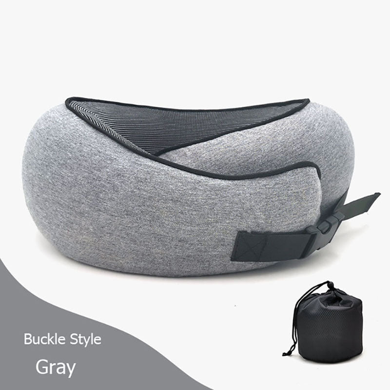 Travel Neck Pillow – Memory Foam U-Shaped Airplane Cushion