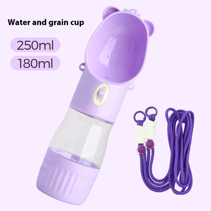 2-in-1 Portable Dog Water Bottle & Food Container