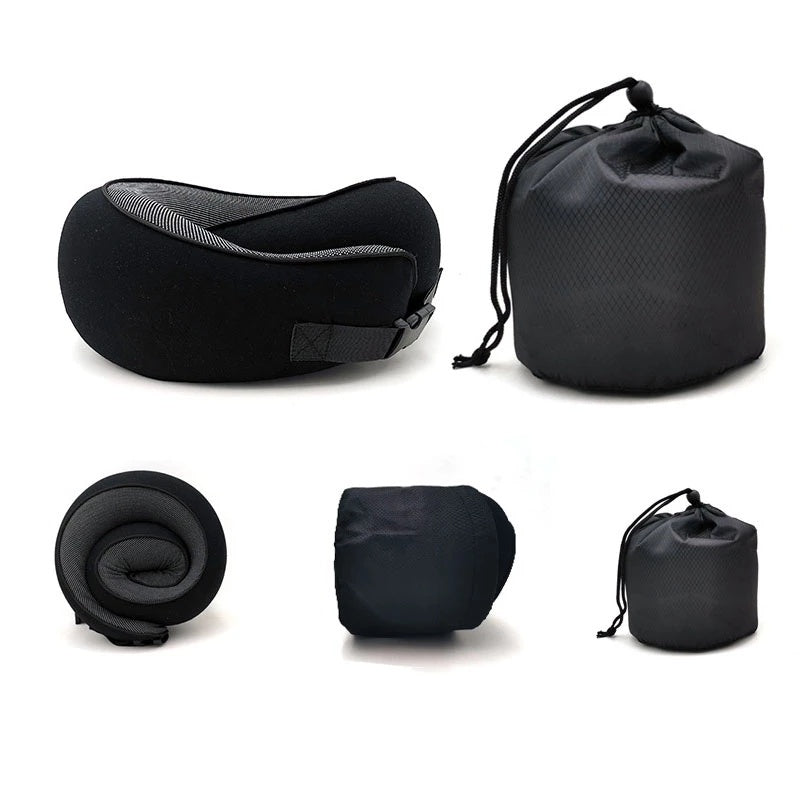 Travel Neck Pillow – Memory Foam U-Shaped Airplane Cushion
