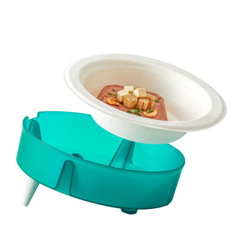 Eco-Friendly Cat & Dog Disposable Bowl Set with Holder