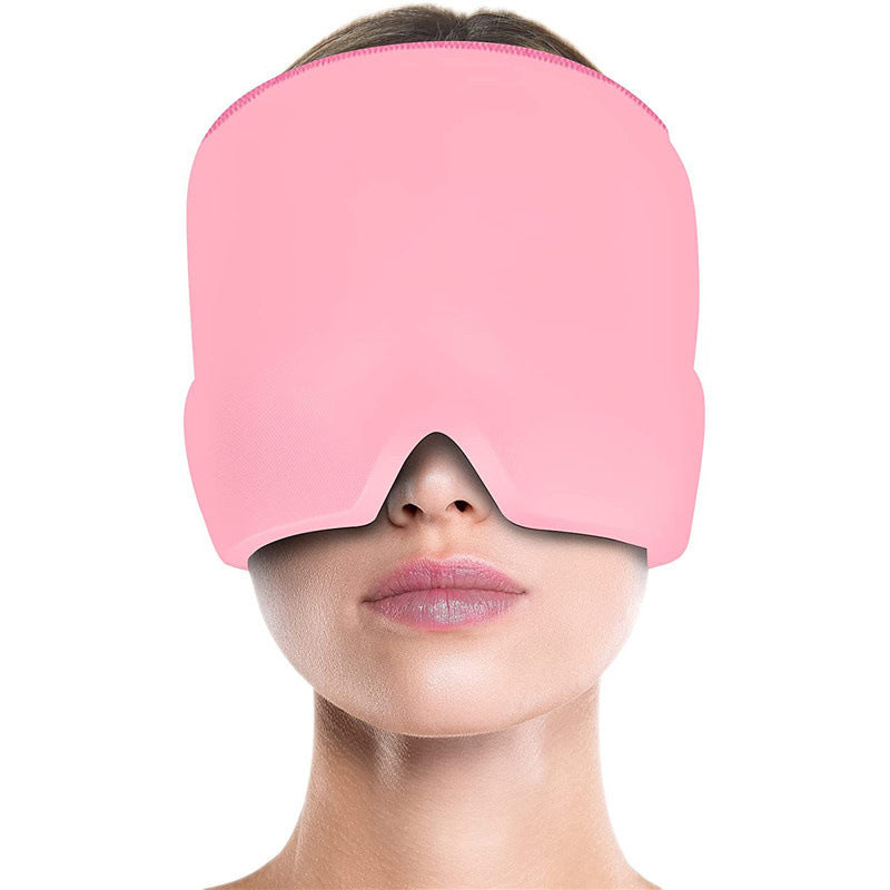 Ice Compress Headache Eye Mask Hat