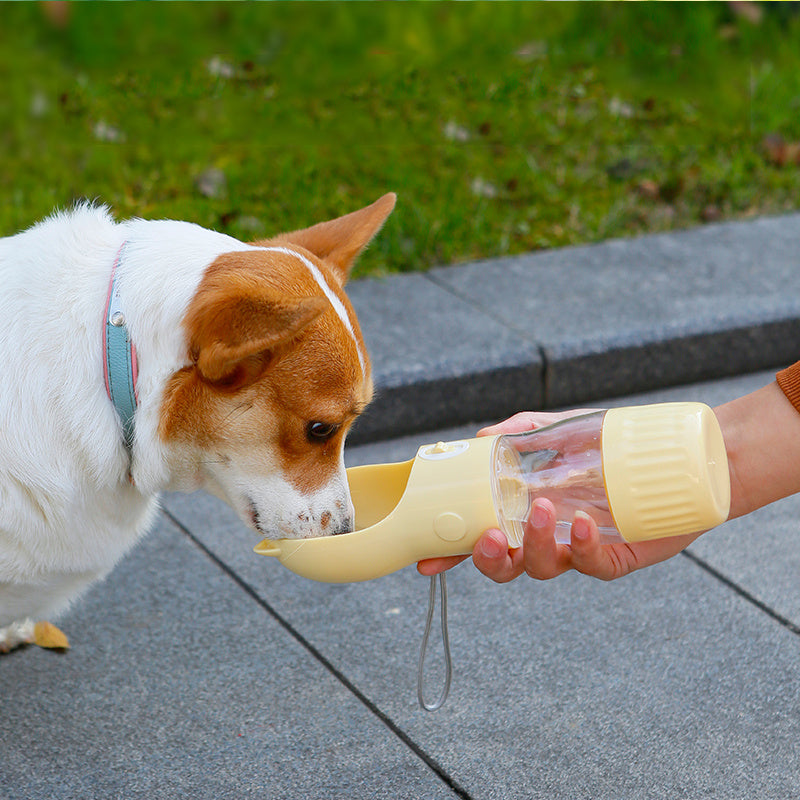 2-in-1 Portable Dog Water Bottle & Food Container