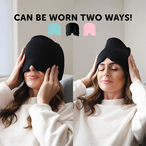 Ice Compress Headache Eye Mask Hat