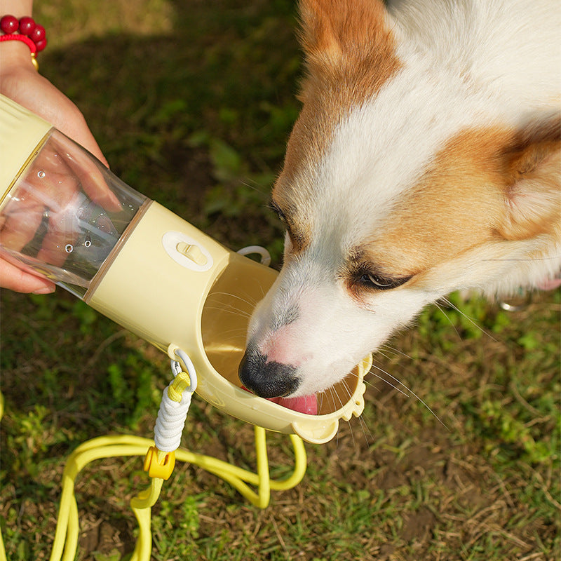 2-in-1 Portable Dog Water Bottle & Food Container