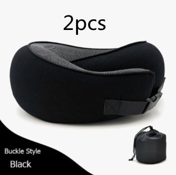 Travel Neck Pillow – Memory Foam U-Shaped Airplane Cushion