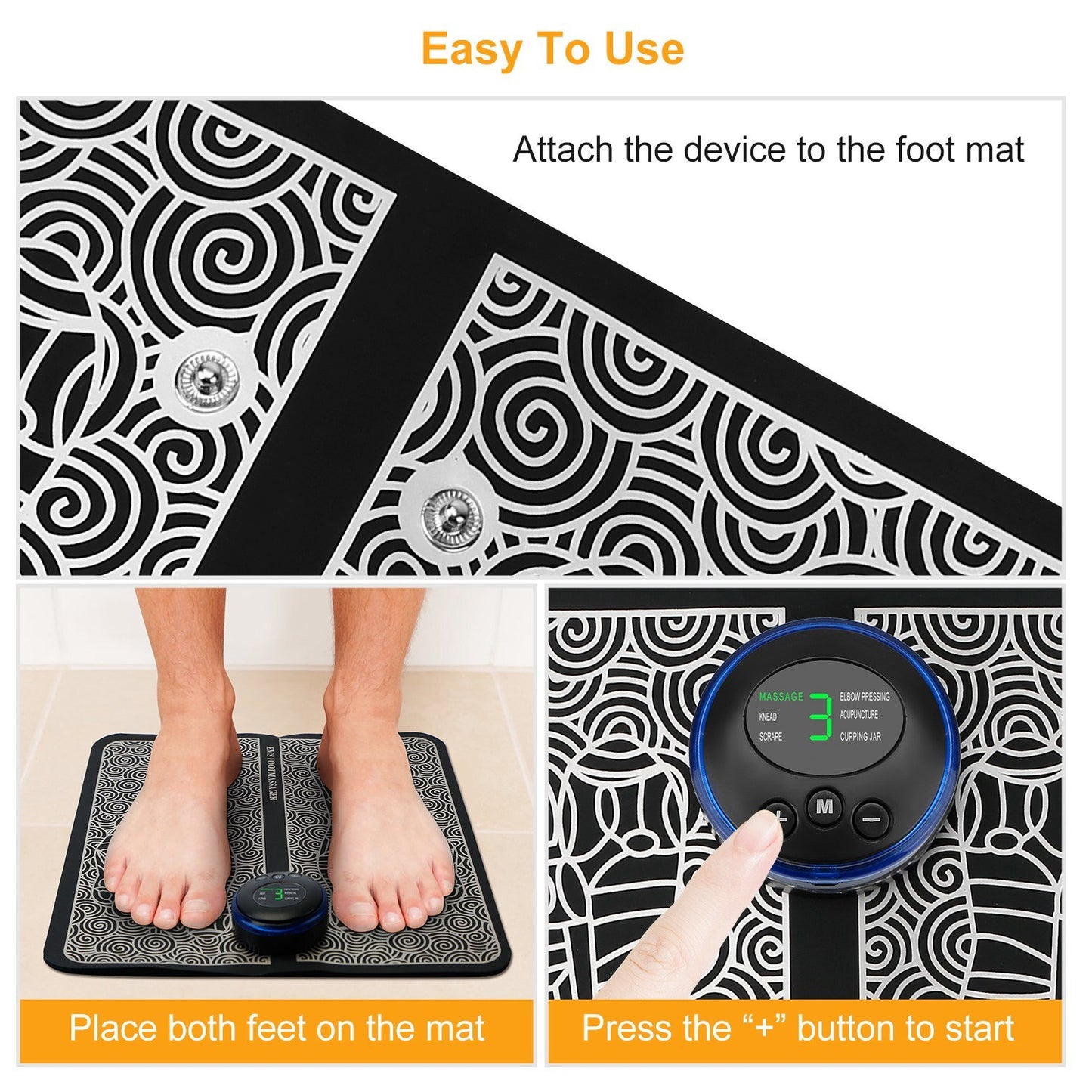 Electric Foot Stimulator Massage Pad