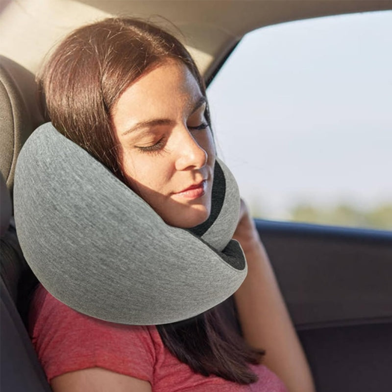 Travel Neck Pillow – Memory Foam U-Shaped Airplane Cushion
