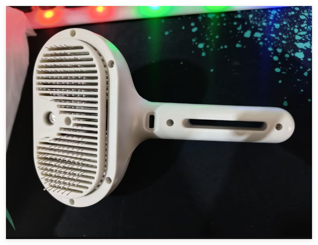 Self-Cleaning Pet Grooming Comb with Mist Humidifier