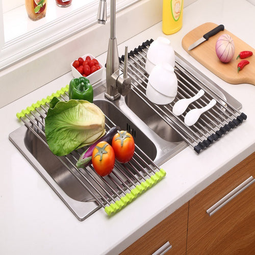 Folding Kitchen Drain Sink Rack