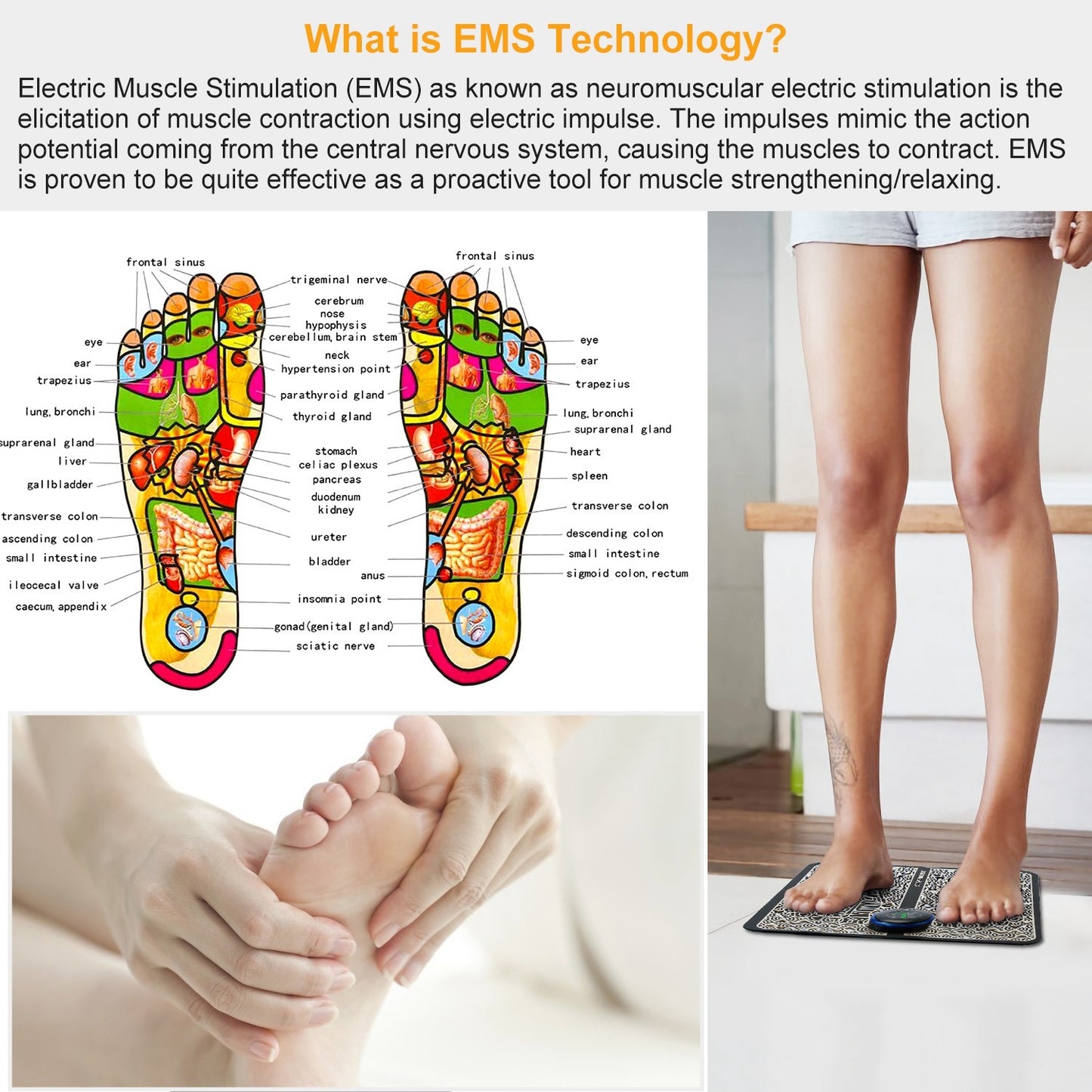 Electric Foot Stimulator Massage Pad