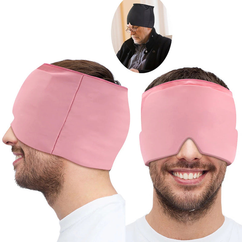 Ice Compress Headache Eye Mask Hat