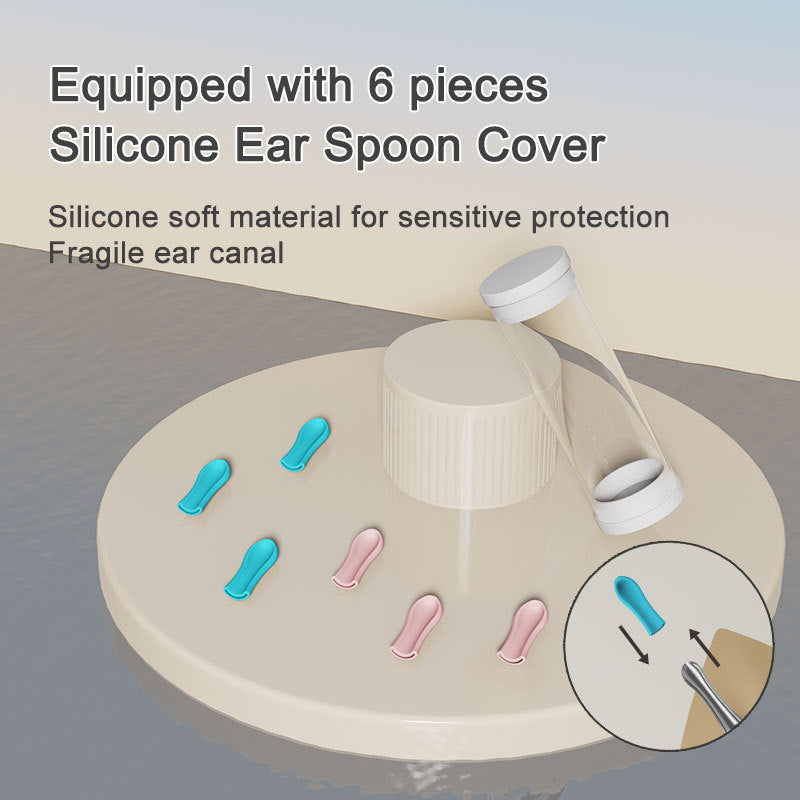 Ear Cleaner with HD Camera & 6 Soft Ear Scoops