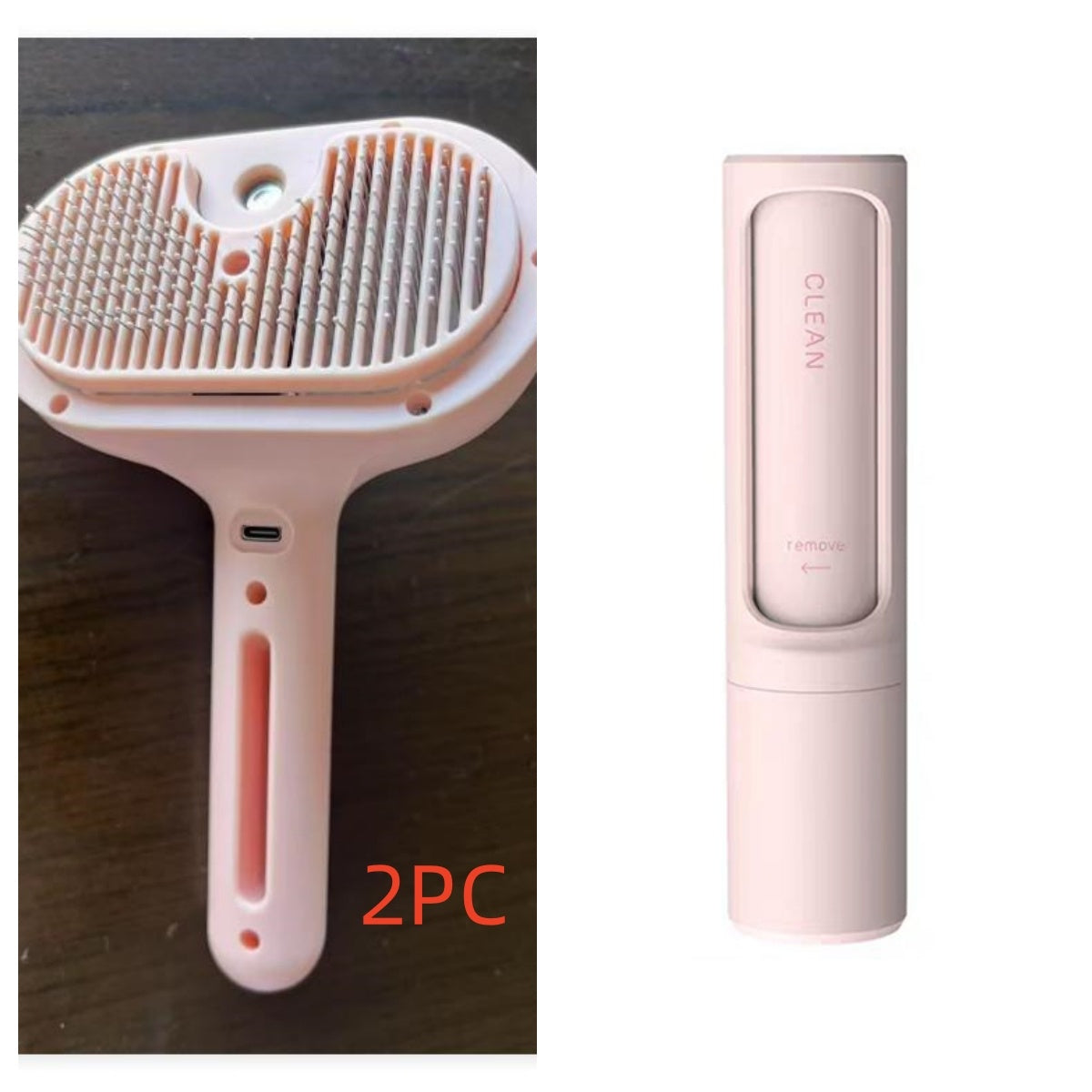 Self-Cleaning Pet Grooming Comb with Mist Humidifier