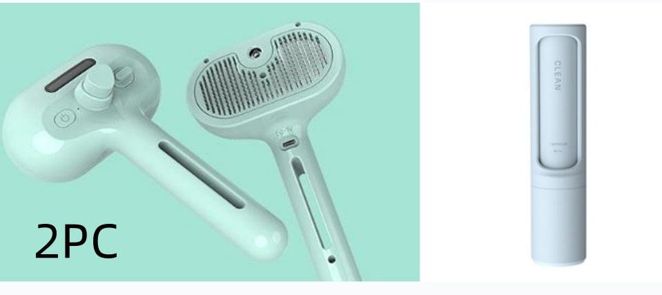 Self-Cleaning Pet Grooming Comb with Mist Humidifier