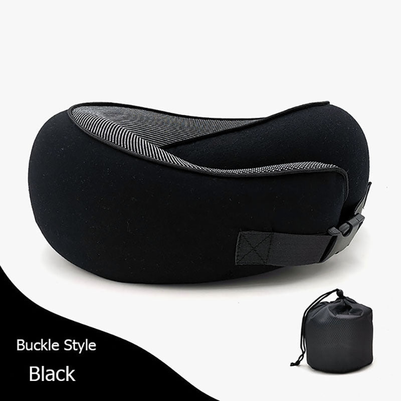Travel Neck Pillow – Memory Foam U-Shaped Airplane Cushion