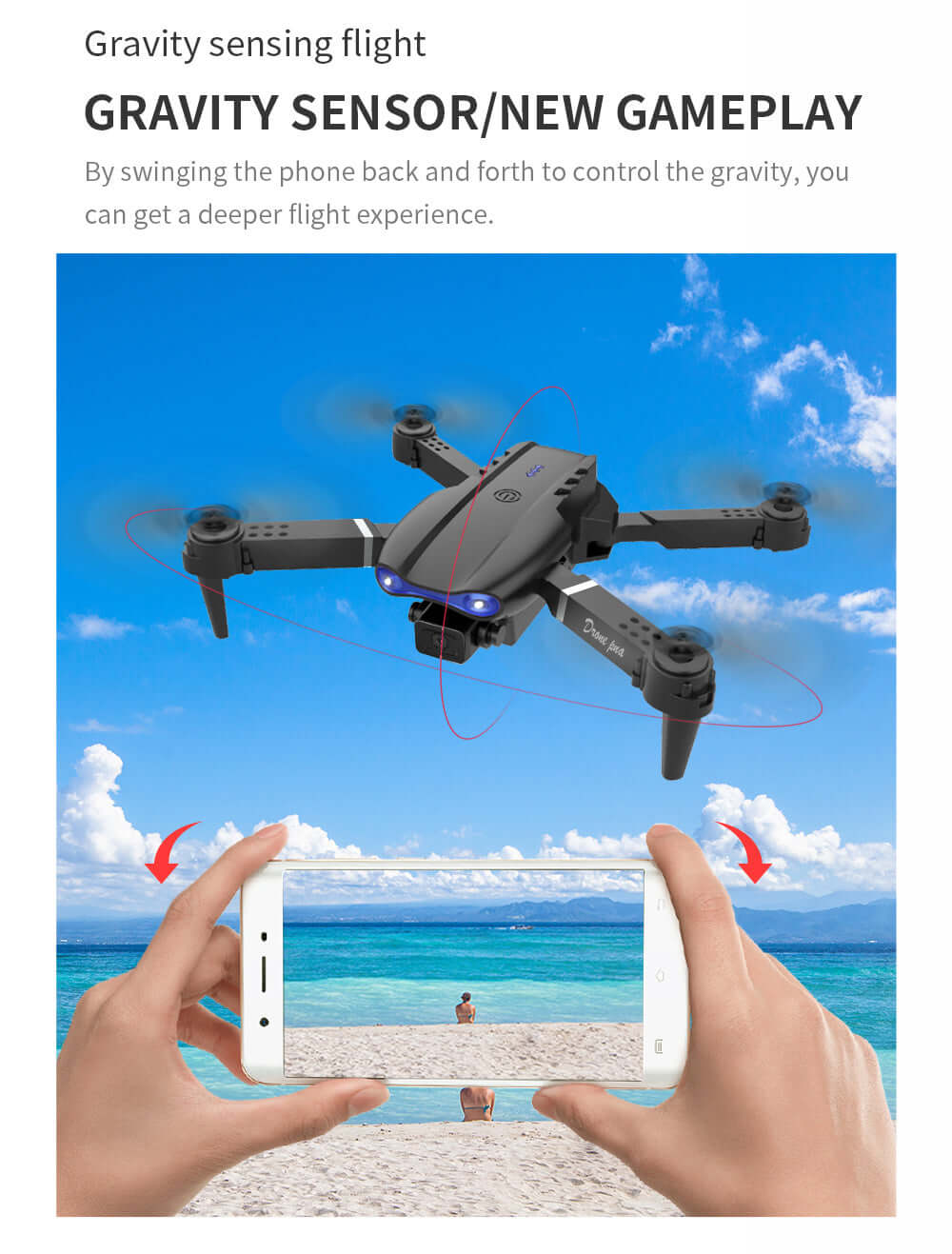 E99 Smart Camera Drone flying