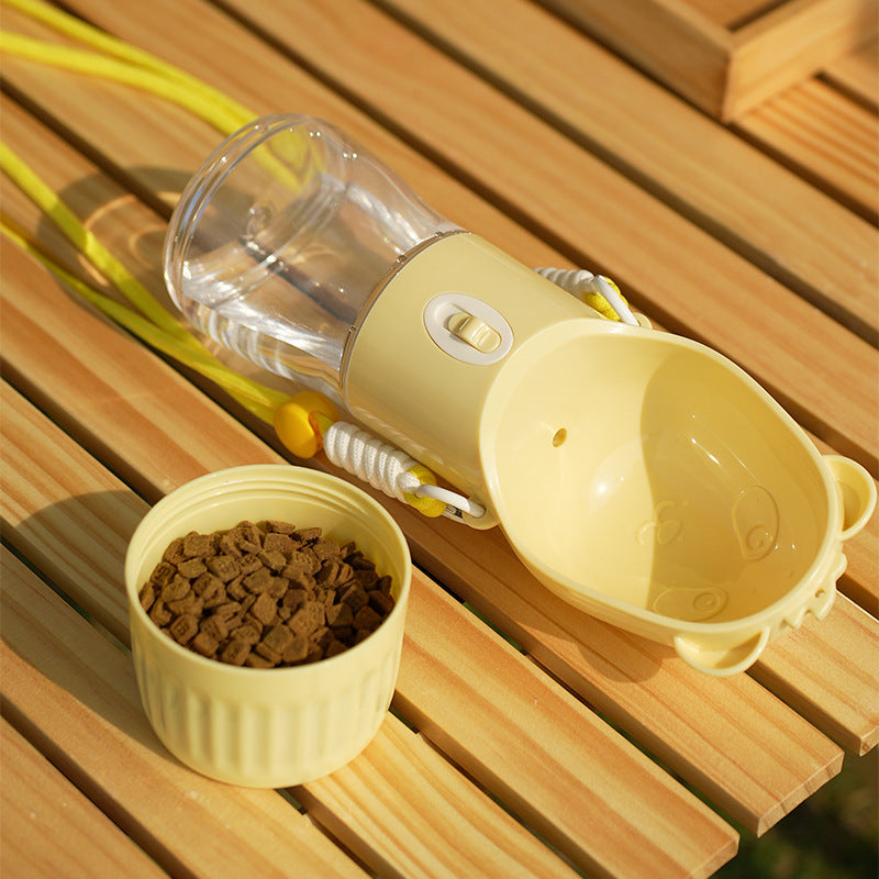 2-in-1 Portable Dog Water Bottle & Food Container