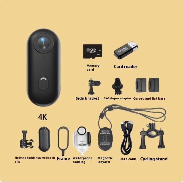 4K Mini Action Camera for Helmets