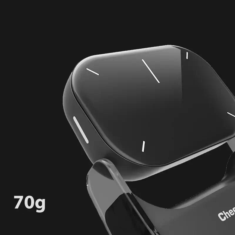 AI Air Mouse 2025 in black and silver options, showcasing color choices for users.