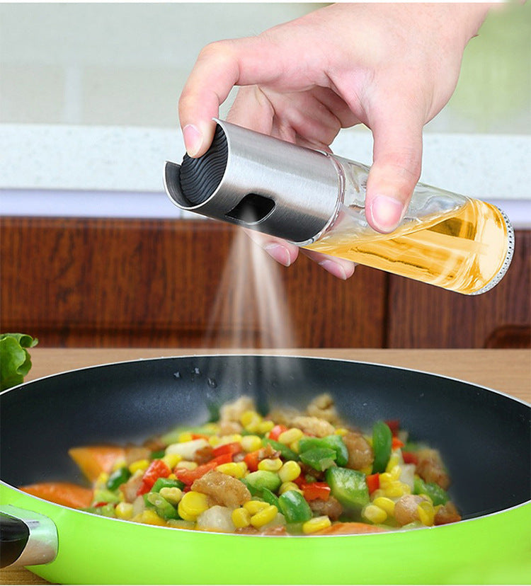 Push-Type Oil Spray Bottle Gold Edition for BBQ