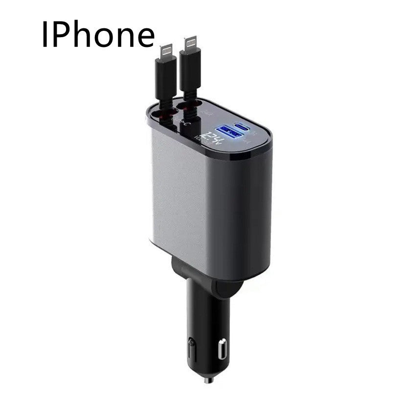 Super Fast USB & Type-C Adapter for Car Cigarette Lighter