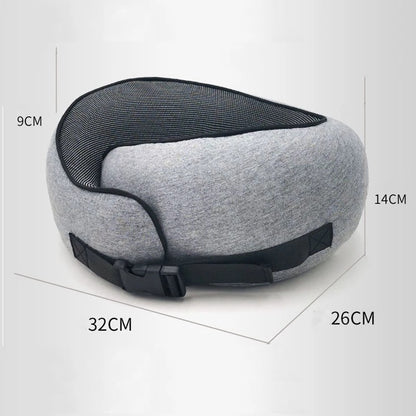 Travel Neck Pillow – Memory Foam U-Shaped Airplane Cushion