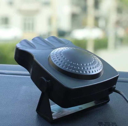 Portable Windshield Defroster full black model in car