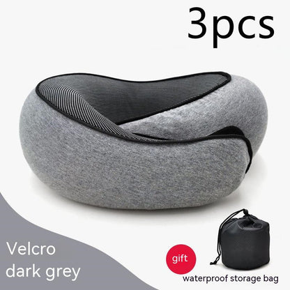 Travel Neck Pillow – Memory Foam U-Shaped Airplane Cushion
