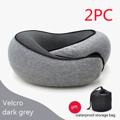 Travel Neck Pillow – Memory Foam U-Shaped Airplane Cushion
