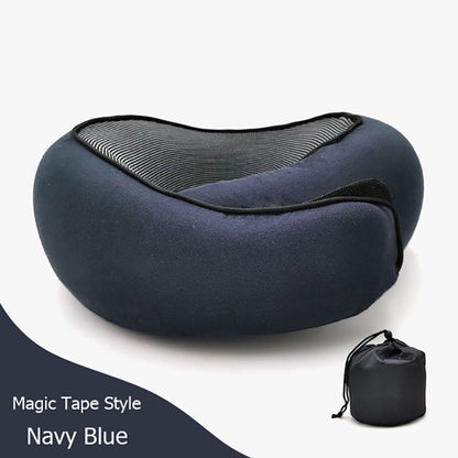 Travel Neck Pillow – Memory Foam U-Shaped Airplane Cushion