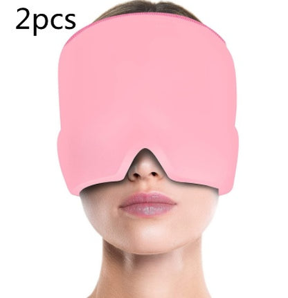 Ice Compress Headache Eye Mask Hat