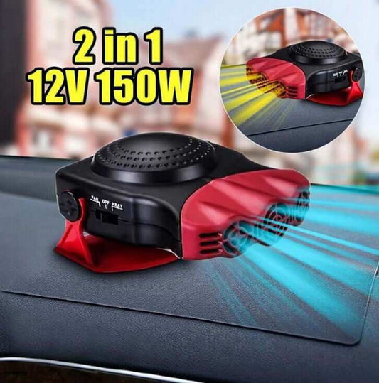 Portable windshield defroster heating and cooling 12V 150W compact car accessory