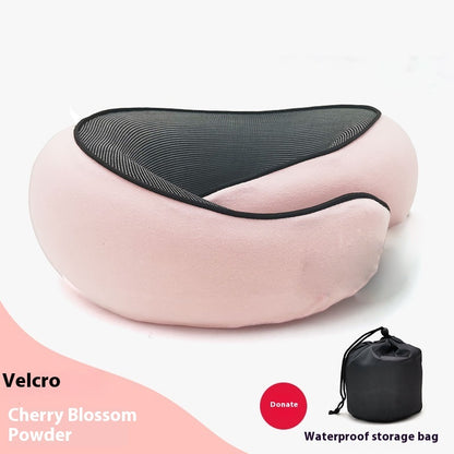 Travel Neck Pillow – Memory Foam U-Shaped Airplane Cushion