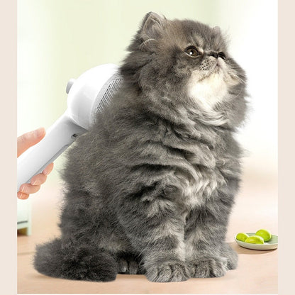 Self-Cleaning Pet Grooming Comb with Mist Humidifier