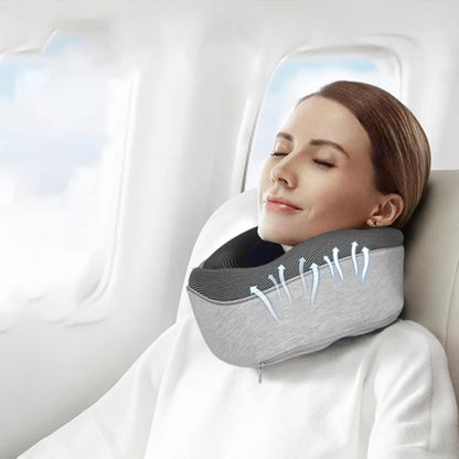 Travel Neck Pillow – Memory Foam U-Shaped Airplane Cushion
