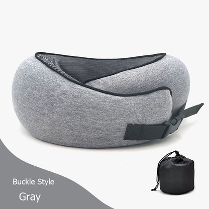 Travel Neck Pillow – Memory Foam U-Shaped Airplane Cushion
