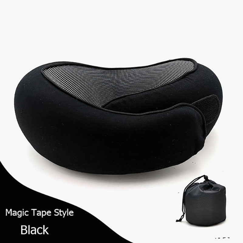 Travel Neck Pillow – Memory Foam U-Shaped Airplane Cushion