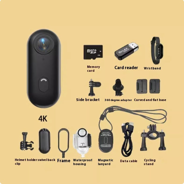 4K Mini Action Camera for Helmets