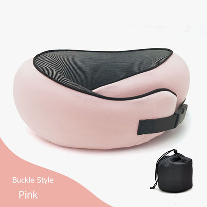 Travel Neck Pillow – Memory Foam U-Shaped Airplane Cushion