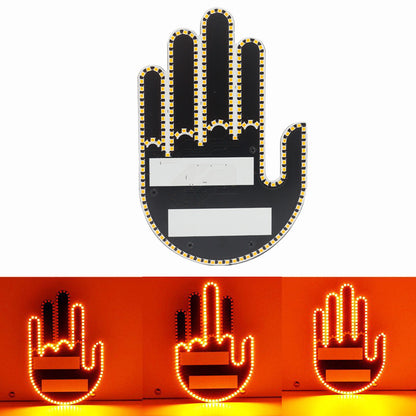 Car Finger Gesture Warning Lights