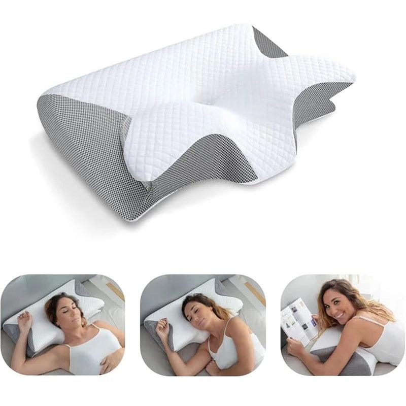 2-in-1 Ergonomic Contour Neck Support Pillow