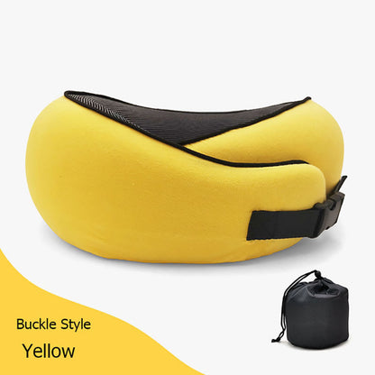 Travel Neck Pillow – Memory Foam U-Shaped Airplane Cushion